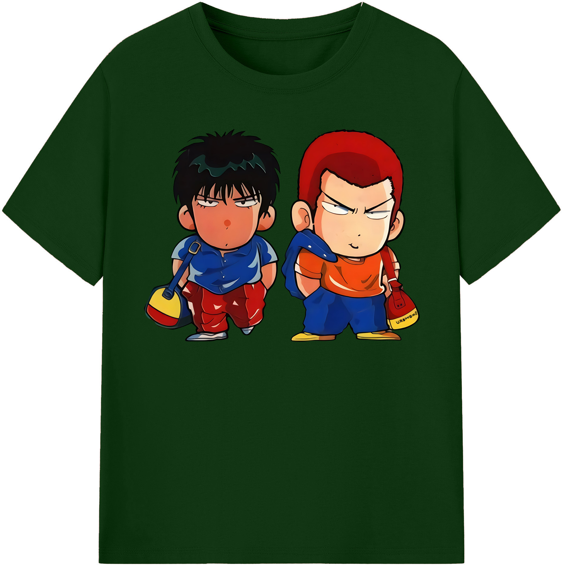SLAM DUNK／スラムダンク 綿100％半袖Tシャツ（フロントプリント）